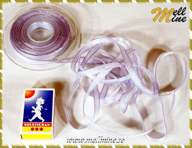 Dekorband "Dazzle", lila - 7 mm (metervara)