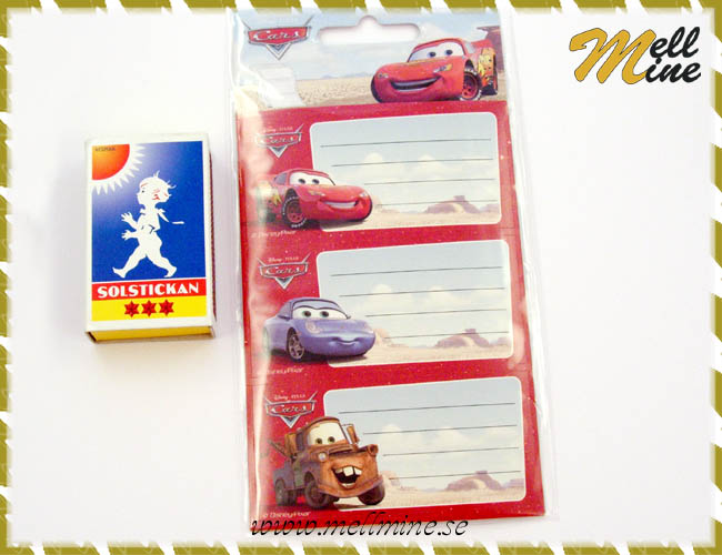 Disney / Pixar Bilar (cars) - Boketiketter