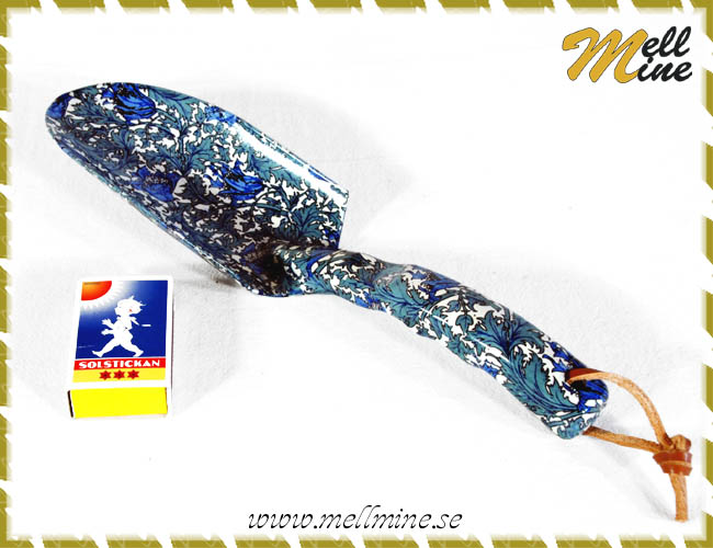 Blommig spade, gr�n/bl�