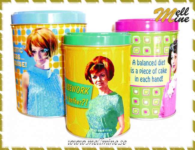 Pl�tburksset 3-pack - retro 60�s