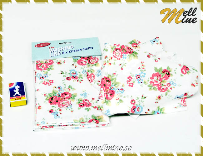 Disktrasor, blommiga - 6 pack