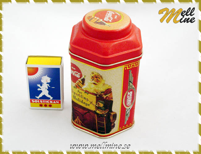Coca Cola pl�tburk, jultomte - r�d