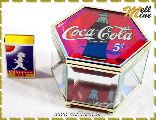 Coca Cola glasask, flaska - skadad