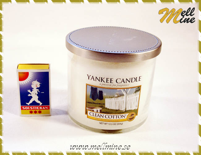 Yankee Candle tumbler tv�-vekad liten - Clean cotton