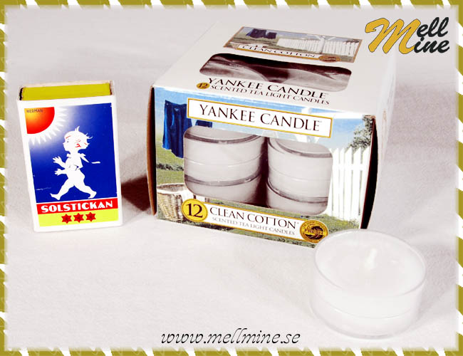 Yankee Candle, v�rmeljus - Clean cotton
