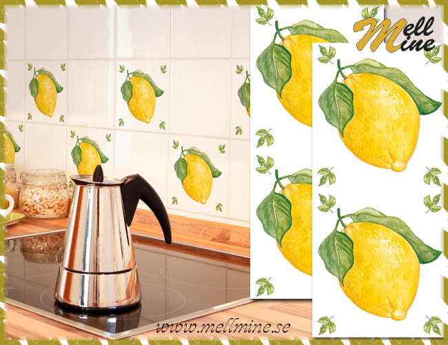 Creative Decor, Lemon - citroner (kakeldekor)