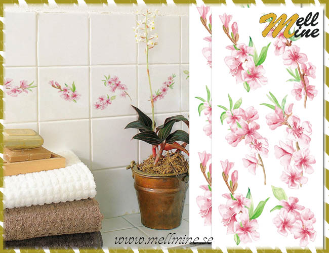 Creative Decor, Peach blossom - persikoblommor (kakeldekor)