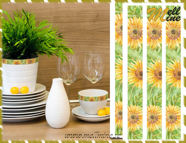 Creative Decor, Sunflowers listels (b�rd, kakeldekor)