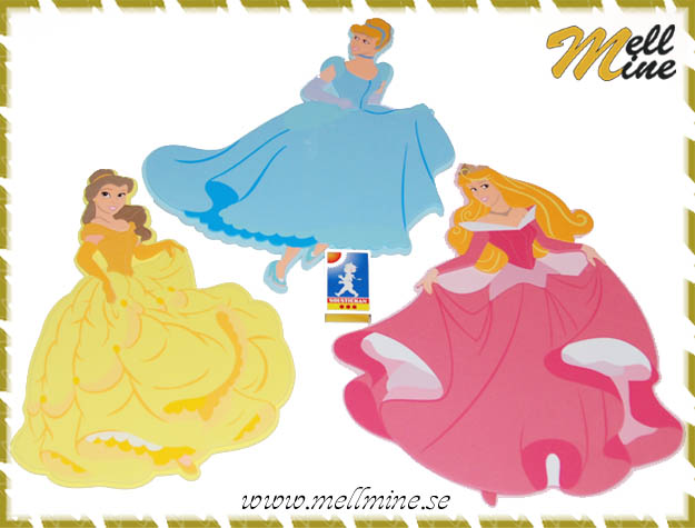 V�ggdekor skum - Disney princess (prinsessor)
