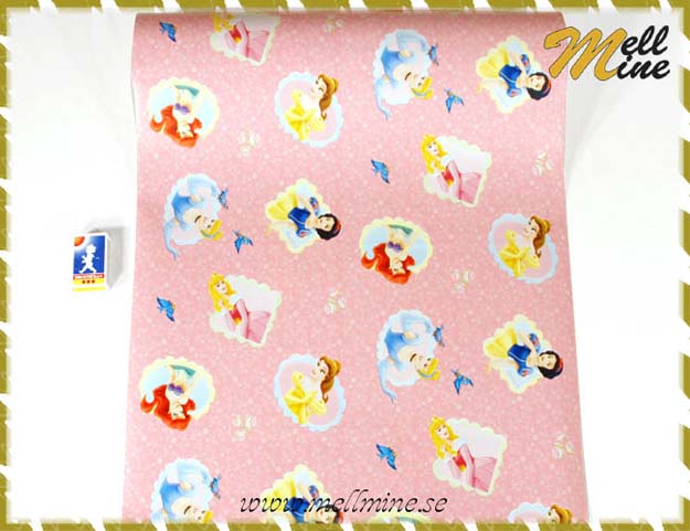 Dekorplast - Disney Prinsessor - bredd 45 cm (metervara)