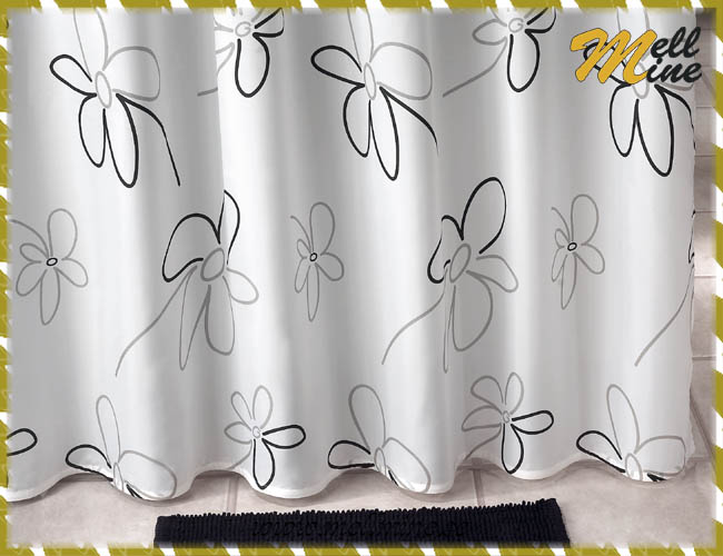 Duschdraperi - Gipsy - svart/gr�tt