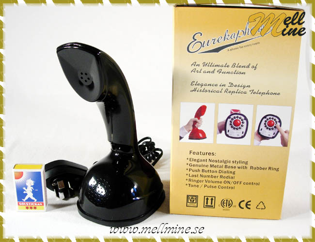 Telefon Eurekaphone - svart
