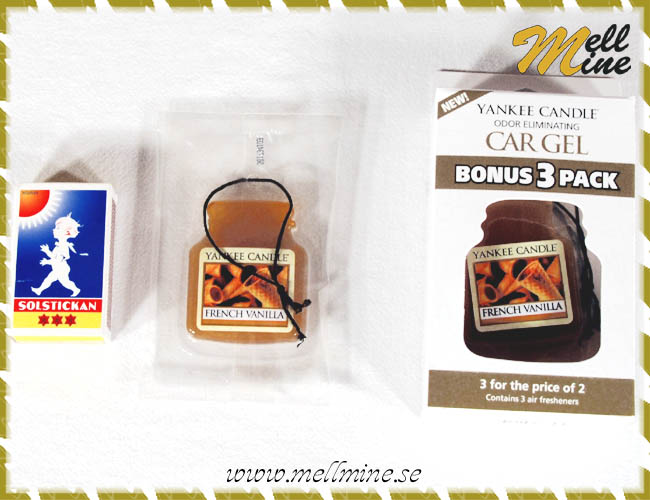 Yankee Candle, car jar - gel refresher, 3-pack - French vanilla