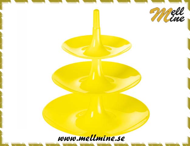 Fruktfat / kakfat Babell, plast - citrongul