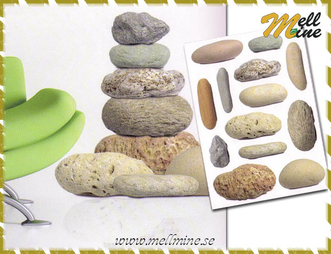 XL Wall Decor, v�ggdekoration - Stones (stenar)