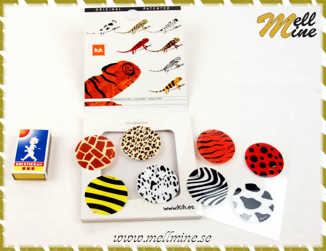 Glasmark�rer - circle animals 8-pack