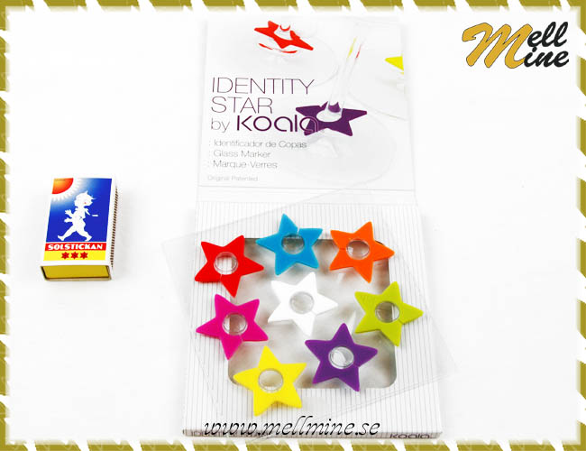 Glasmark�rer silikon -star 8-pack