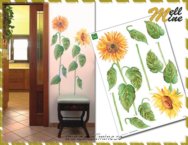 XL Wall Decor, v�ggdekoration - Sunflowers (solrosor)
