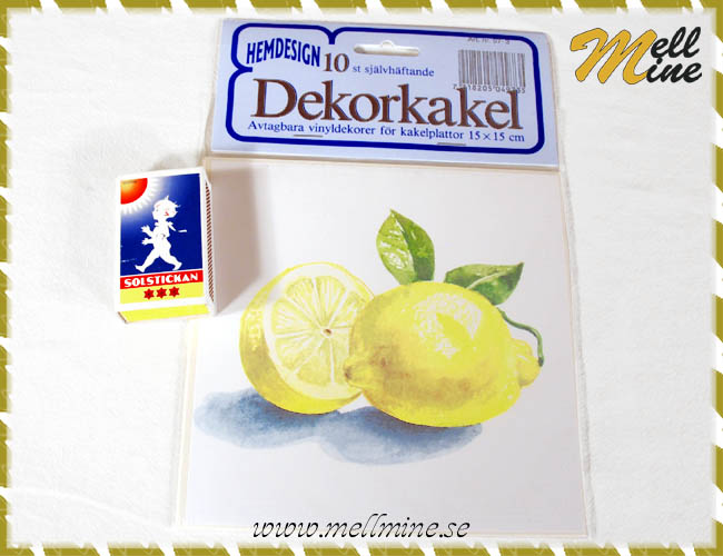 10-pack kakeldekor, citroner