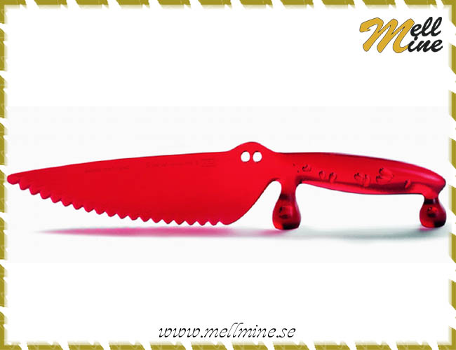 Kak- och t�rtkniv Coco, plast - r�d
