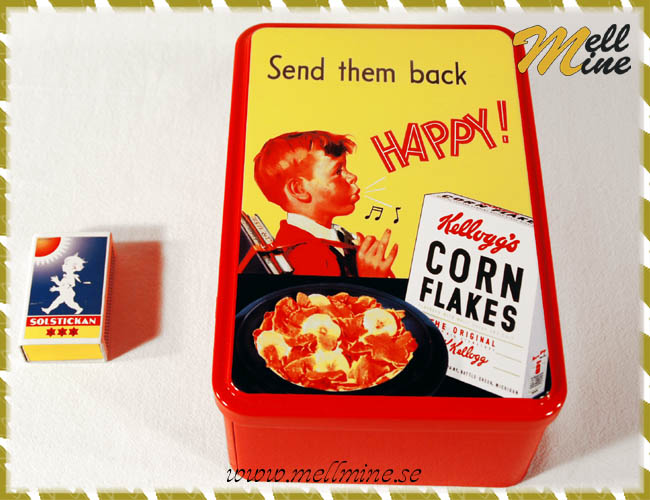 Kellogg�s pl�tburk, "Send them back. HAPPY!"