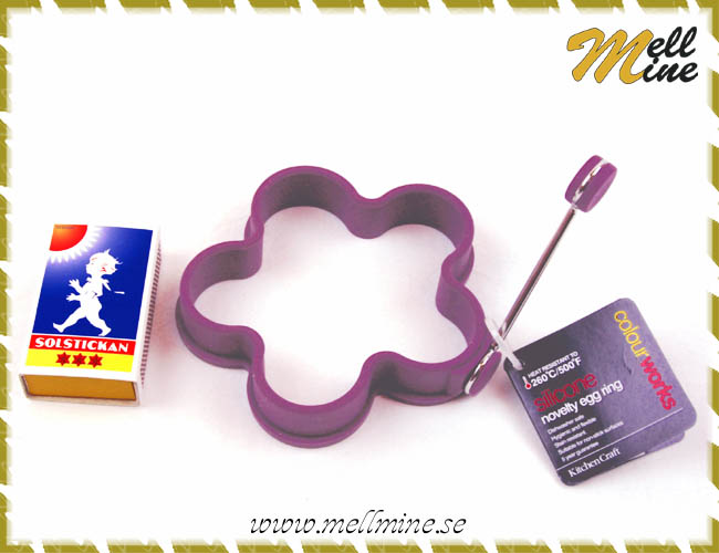 �ggform blomma - lila