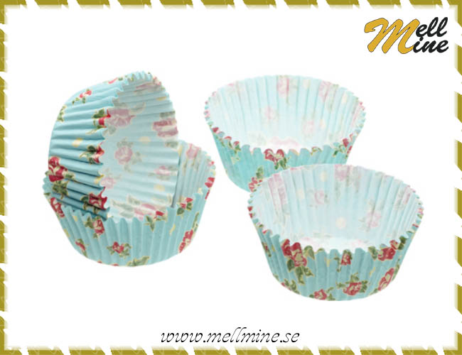 Muffinsformar - vintage rose 60-pack
