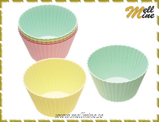 Muffinsformar i silikon 6-pack