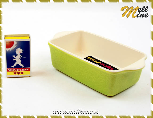 Ugnsform/miniform, rektangul�r - gr�n