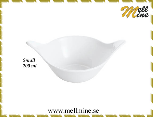 Dipsk�l Leaf S plast - vit