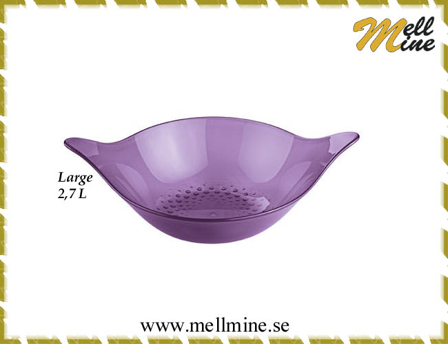 Salladssk�l Leaf L, plast - lila