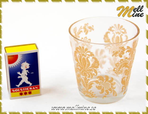 Ljuslykta - Gold deco