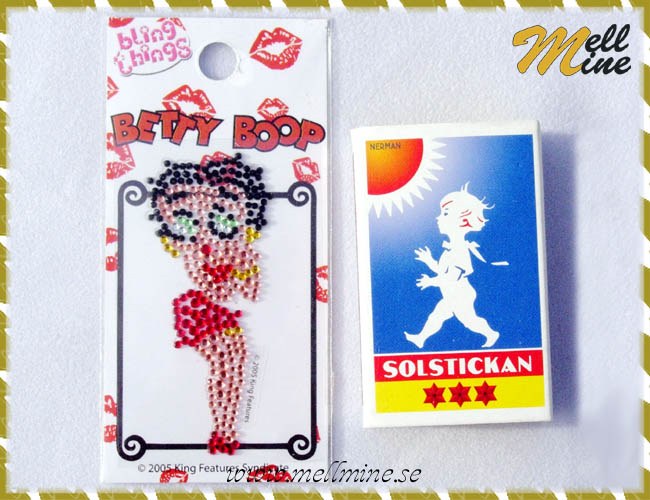 Mobilstickers / mobilkristaller - Betty Boop helfigur