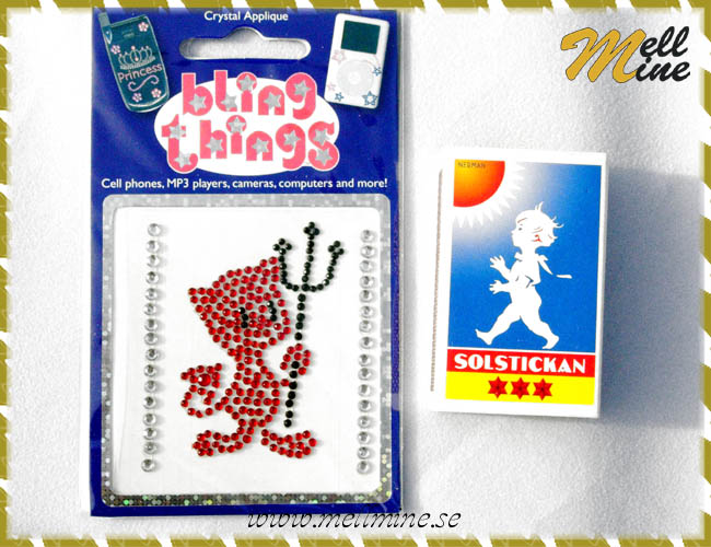 Mobilstickers / mobilkristaller - red devil