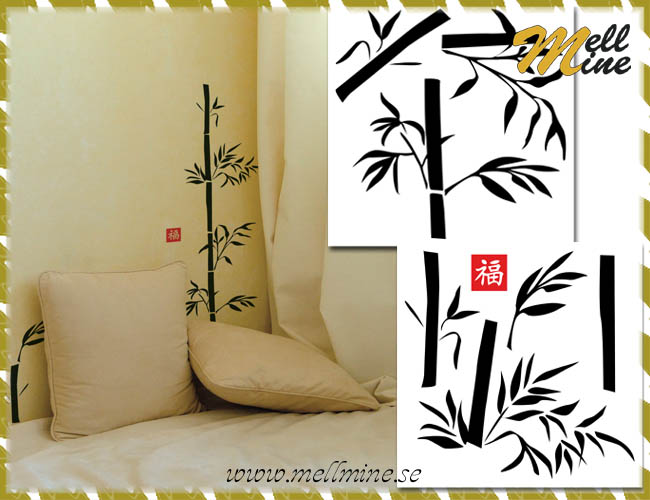 M Wall Decor, v�ggdekor - Graphic bamboo (grafisk bambu)