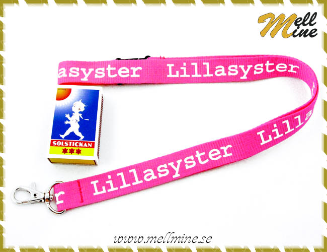 Nyckelband, Lillasyster - cerise