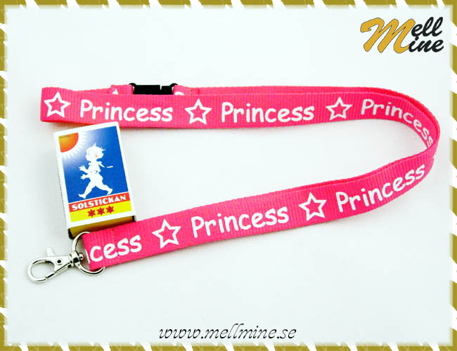 Nyckelband Princess star - rosa