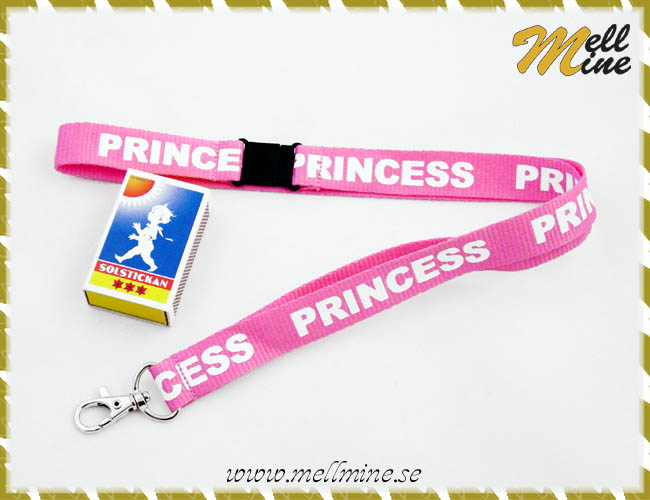 Nyckelband PRINCESS - rosa