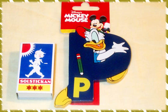 Tr�bokstav, Disneyfigur - P