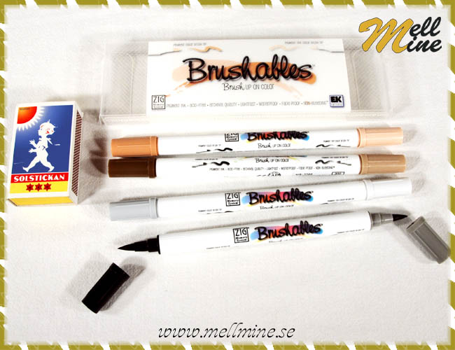 Brushables 4-pack - bruna nyanser