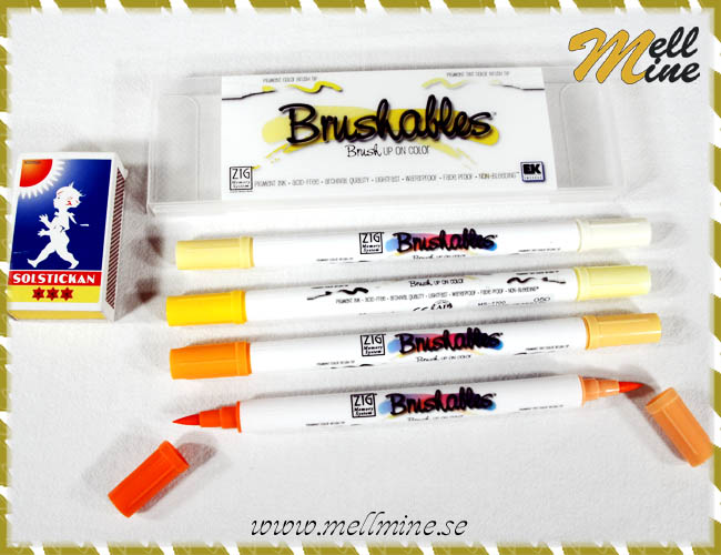 Brushables 4-pack - gula nyanser