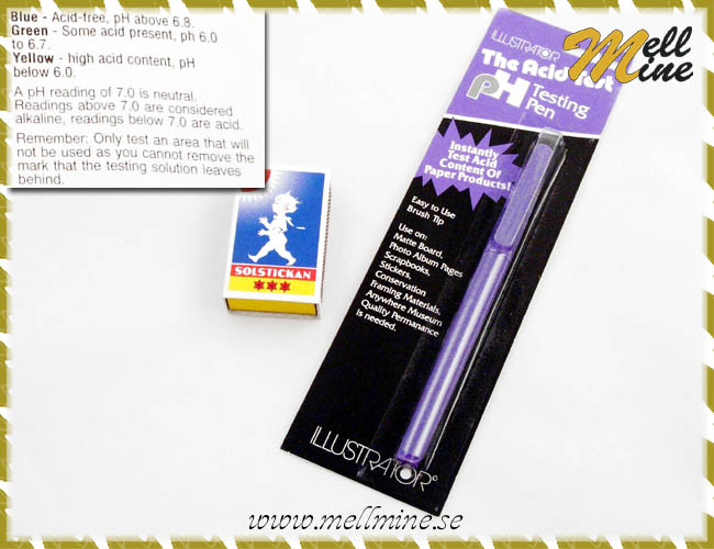 pH penna, syra test