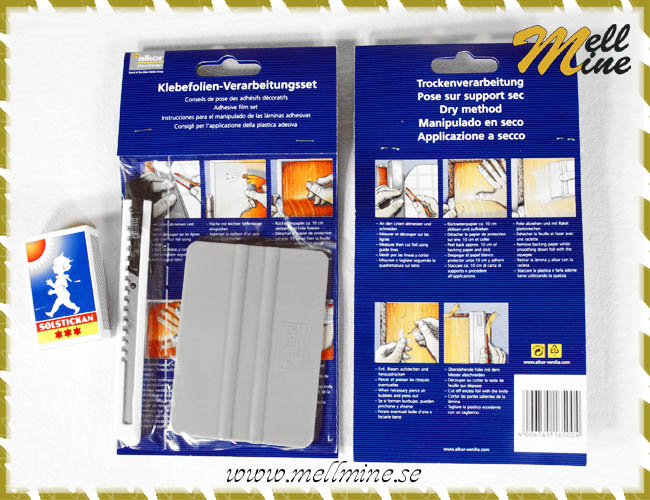 Arbetskit f�r dekorplast och f�nsterfilm