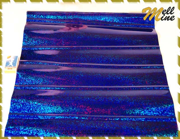 Dekorplast - glitter bl� - 45 x 100 cm