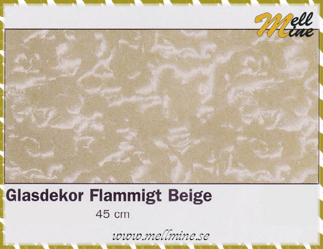 Glasdekor/f�nsterfilm - flammigt beige - 45 x 278 cm (bxl)