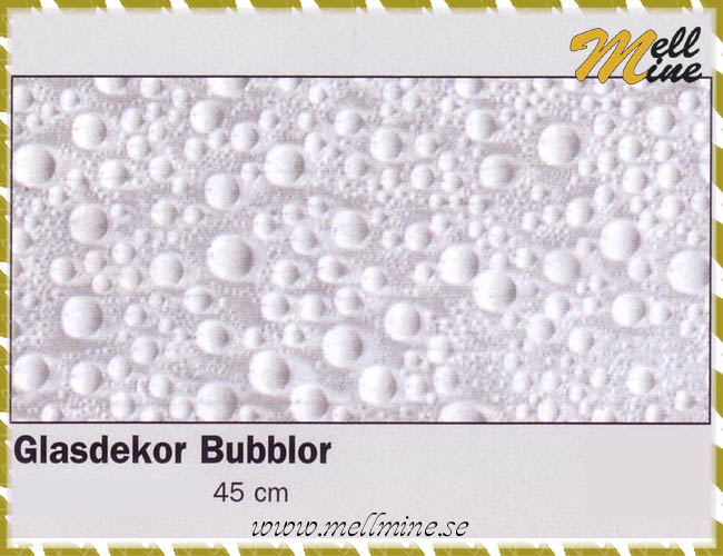 Glasdekor/f�nsterfilm - sm� bubblor, bredd 45 cm (metervara)