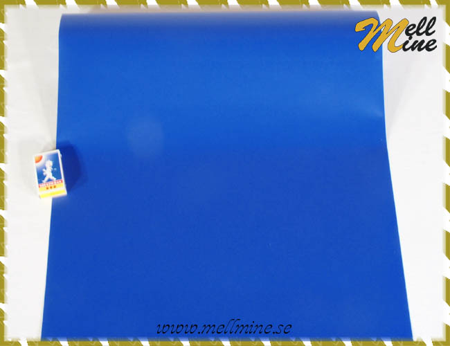 Dekorplast - kobolt bl� (matt), bredd 45 cm (metervara)