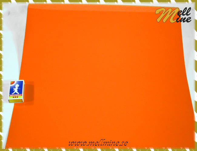 Dekorplast - orange (blank), bredd 45 cm (metervara)