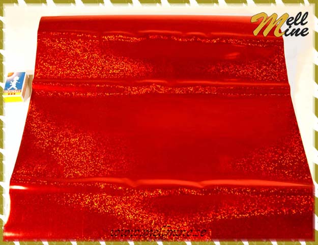 Dekorplast - glitter r�d, 45 x 100 cm