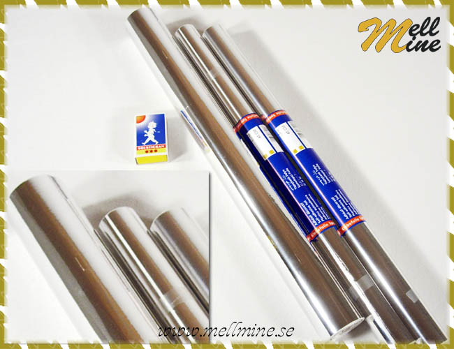 Dekorplast - silverf�rgad, 45 x 150 cm